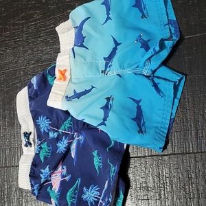 OshKosh swim shorts bundle. Size 24M